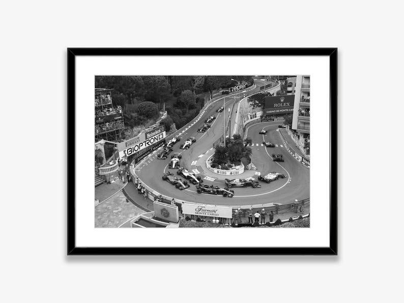 F1 Monaco Grand Prix Vintage Photo | Poster